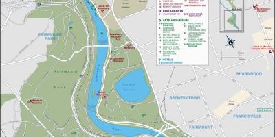نقشہ کے fairmount پارک فلاڈیلفیا