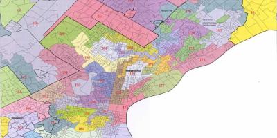 فلاڈیلفیا کونسل ضلع کا نقشہ