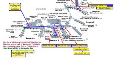 نقشہ فلاڈیلفیا ہوائی اڈے